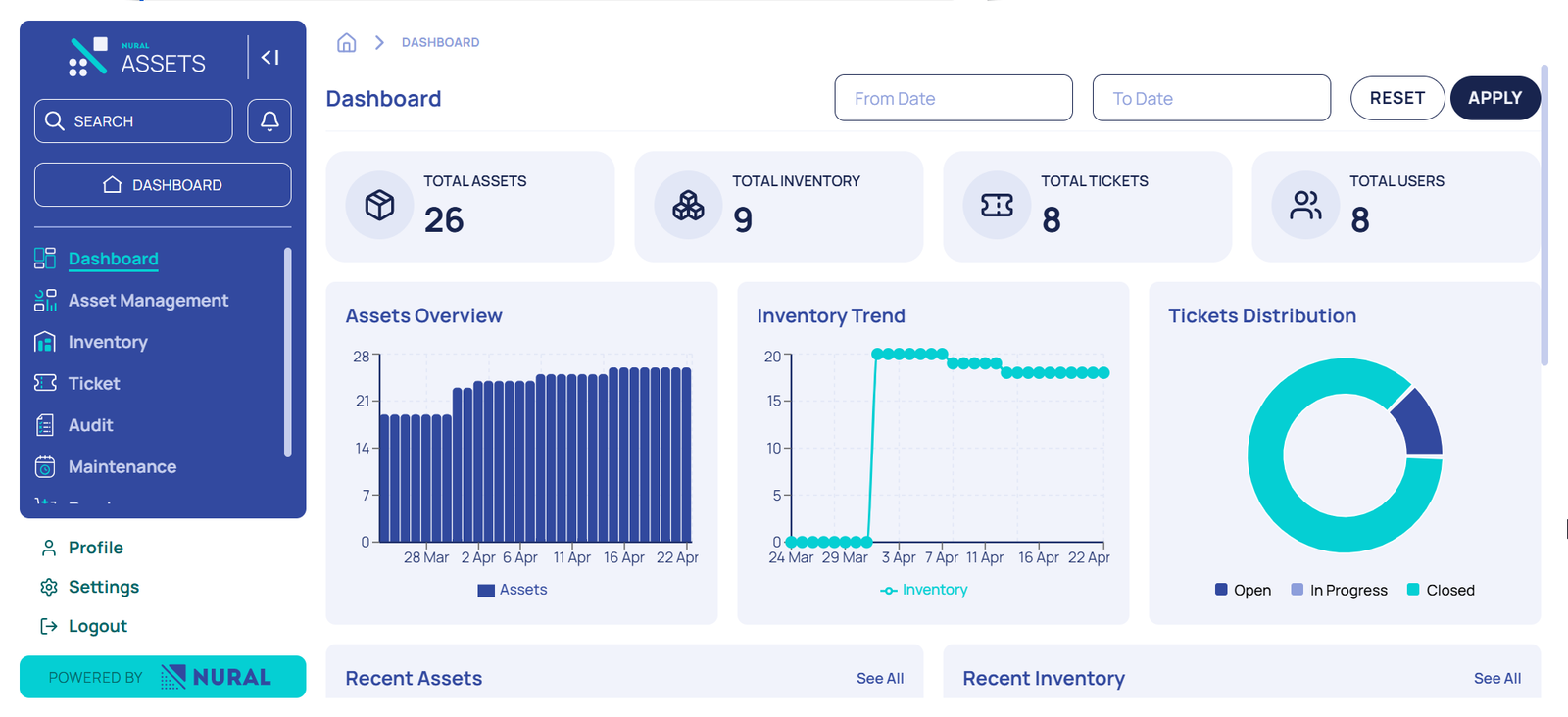 Nural Assets Dashboard