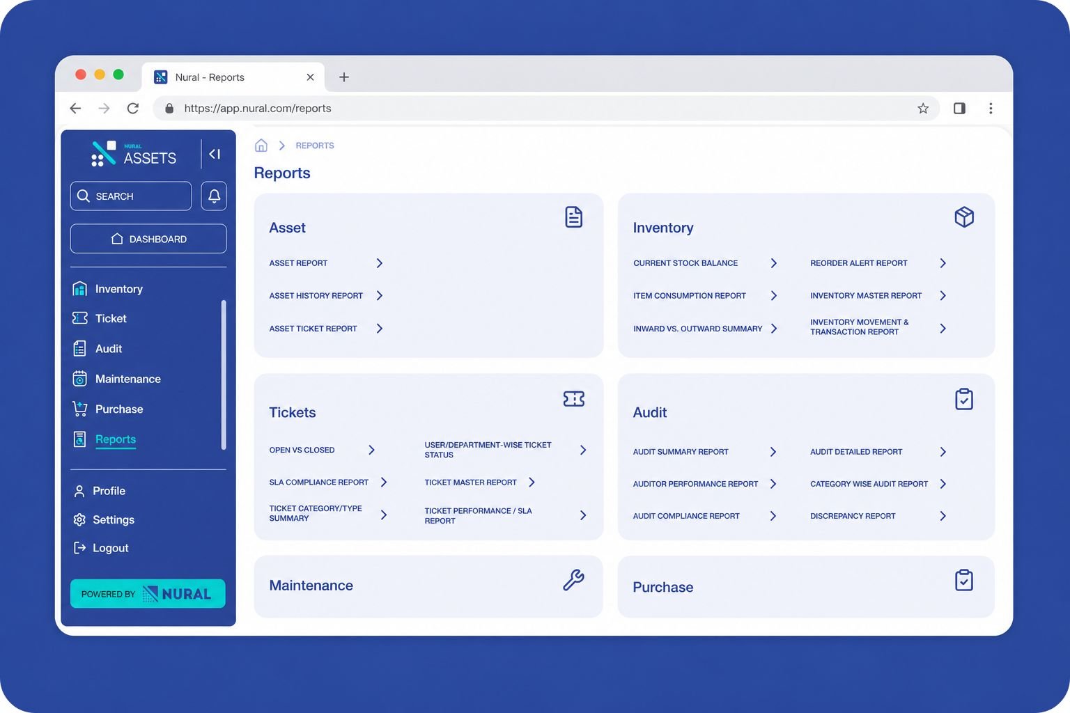 Asset Reports